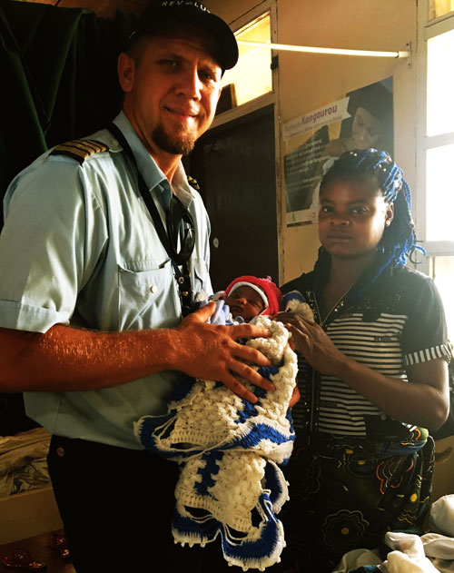 Mark Spangler flew this mother to a hospital just in time for her to give birth.